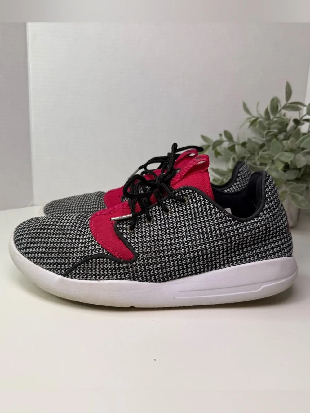 Air Jordan Boys Eclipse GG Black & White Athletic Shoes Sneakers Lace Up Size 9Y